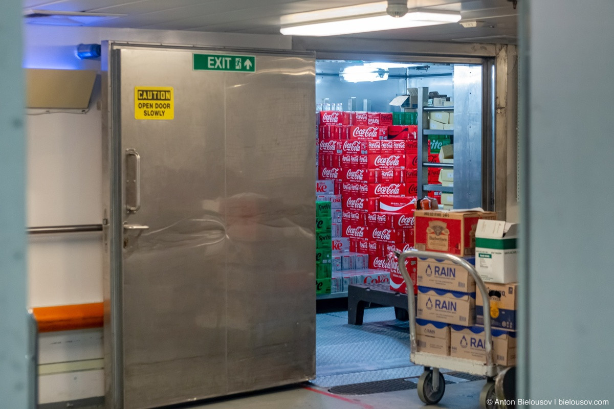 Celebrity Eclipse Coca-Cola storage room