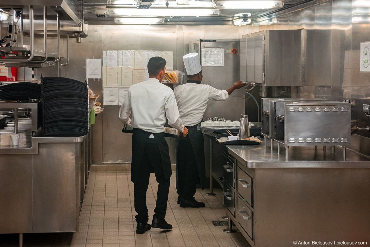 Celebrity Eclipse Moonlight Sonata restaurant kitchen