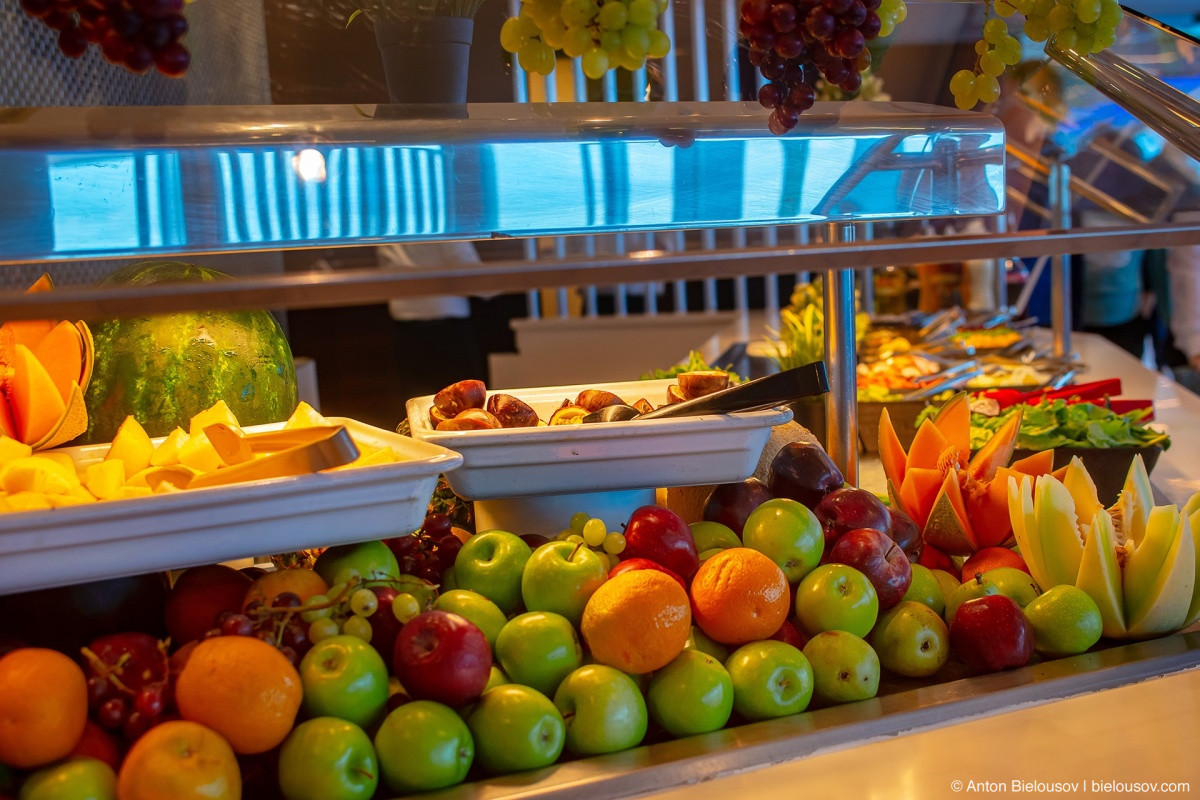 Celebrity Eclipse Oceanside Café fresh fruits