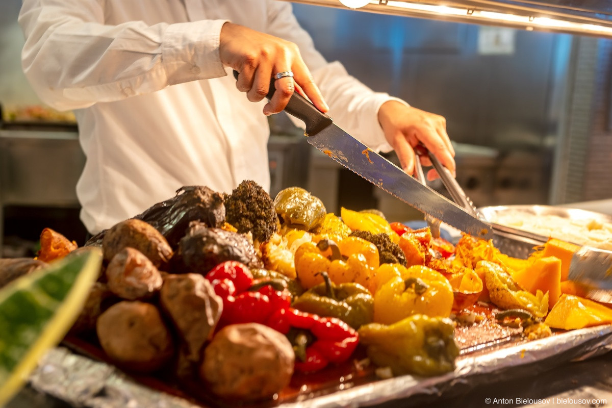 Celebrity Eclipse Oceanside Café grilled vegetables