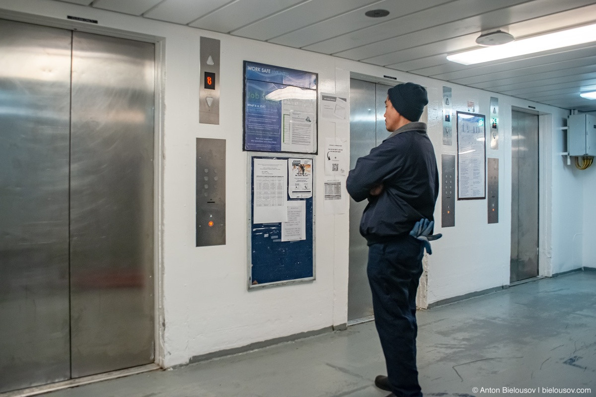 Celebrity Eclipse service elevators