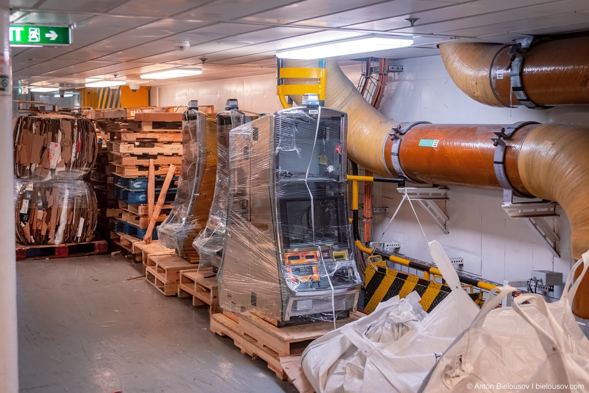 Celebrity Eclipse spare parts storage