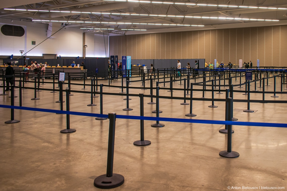 Cruise check-in Canada Place Vancouver, BC