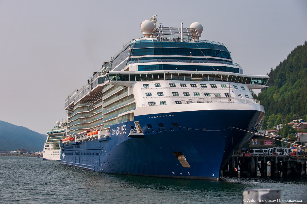 Celebrity Eclipse docked in Kitchekan, AK