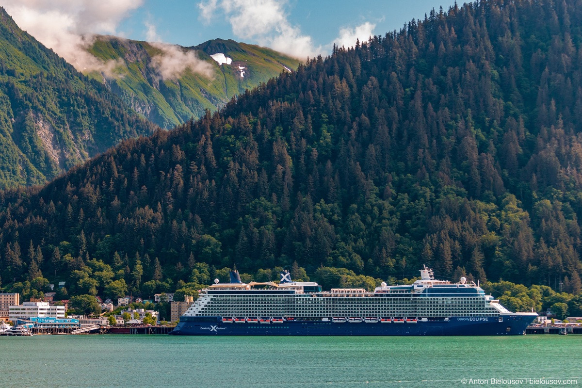 Celebrity Eclipse docked in Juneau, AK