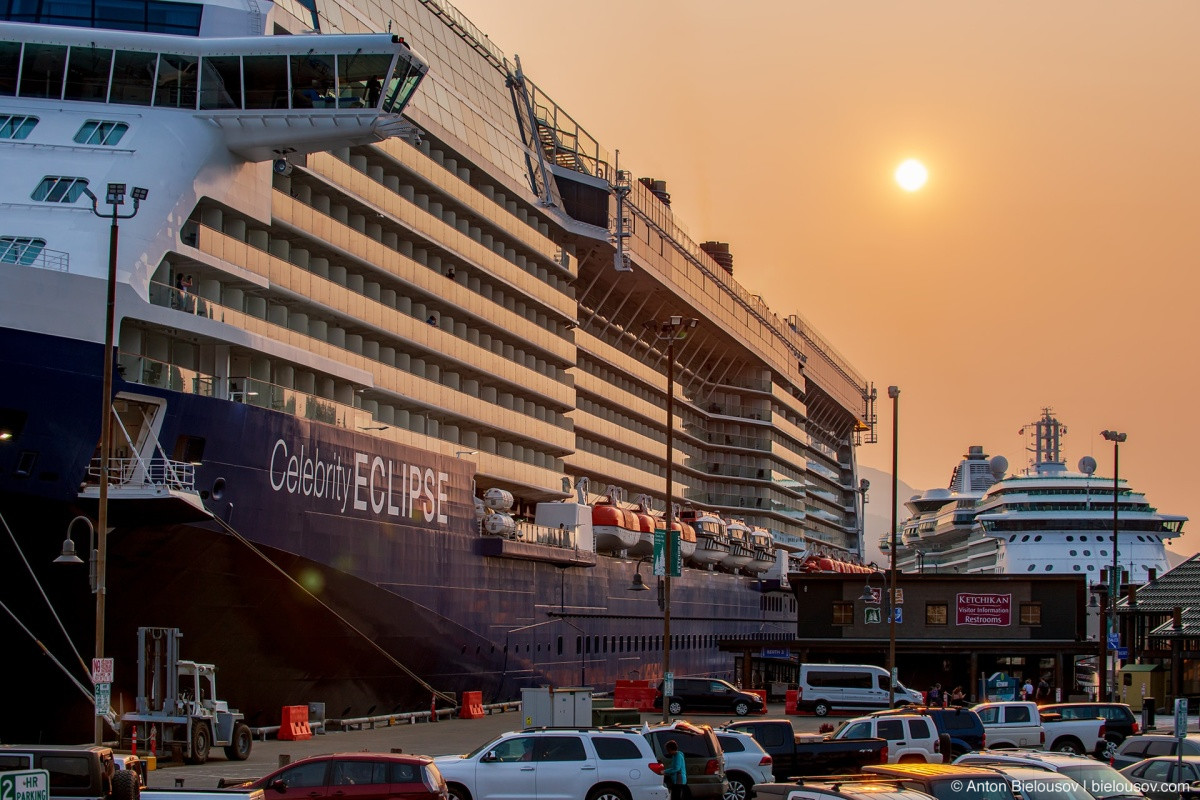 Celebrity Eclipse docked in Ketchikan, AK