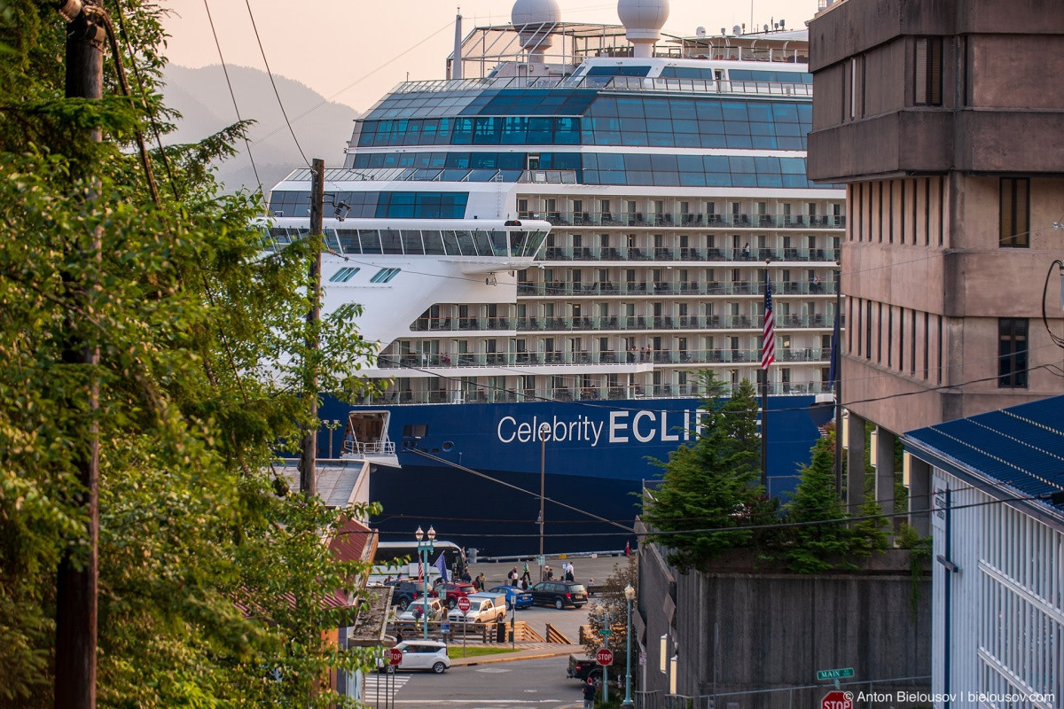 Celebrity Eclipse docked in Ketchikan, AK