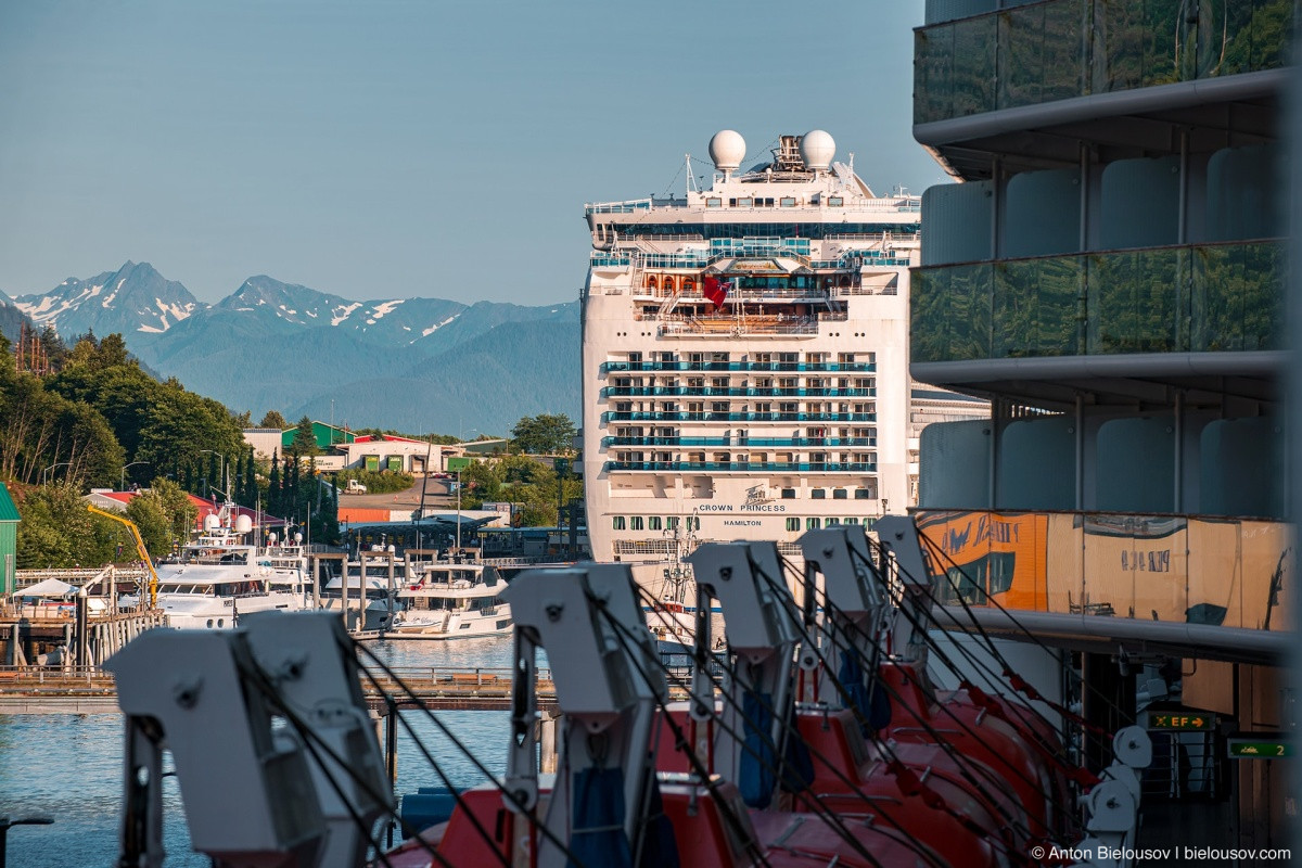 Crown Princess docked in Ketchikan, AK