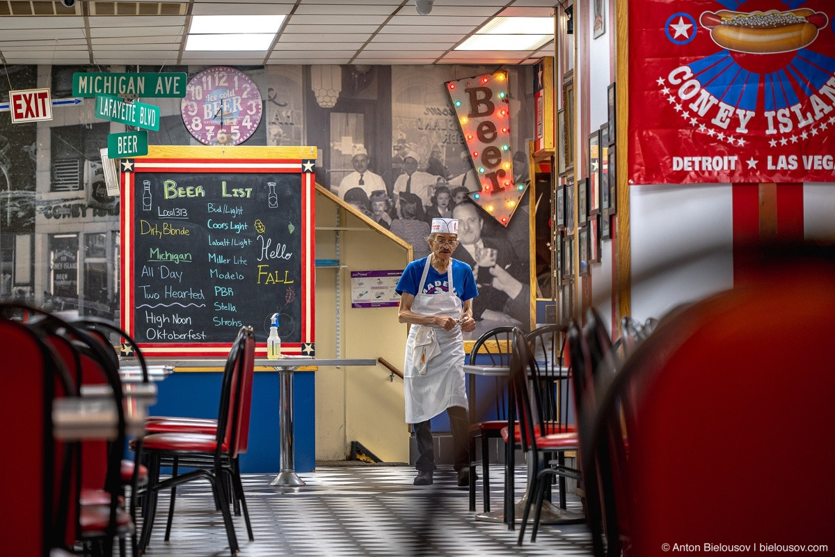 Bobby at American Coney Island restaurant (Detroit, MI)