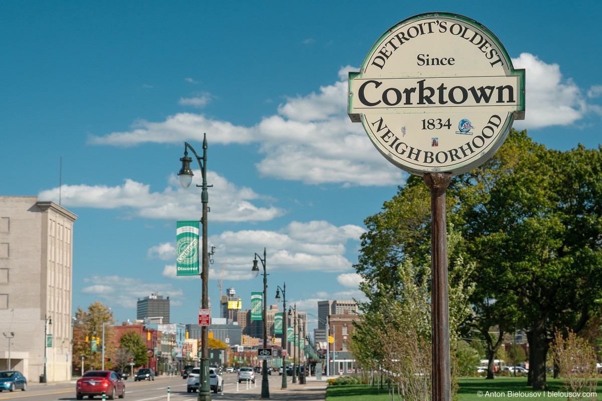 Corktown Sign, Detroit, MI