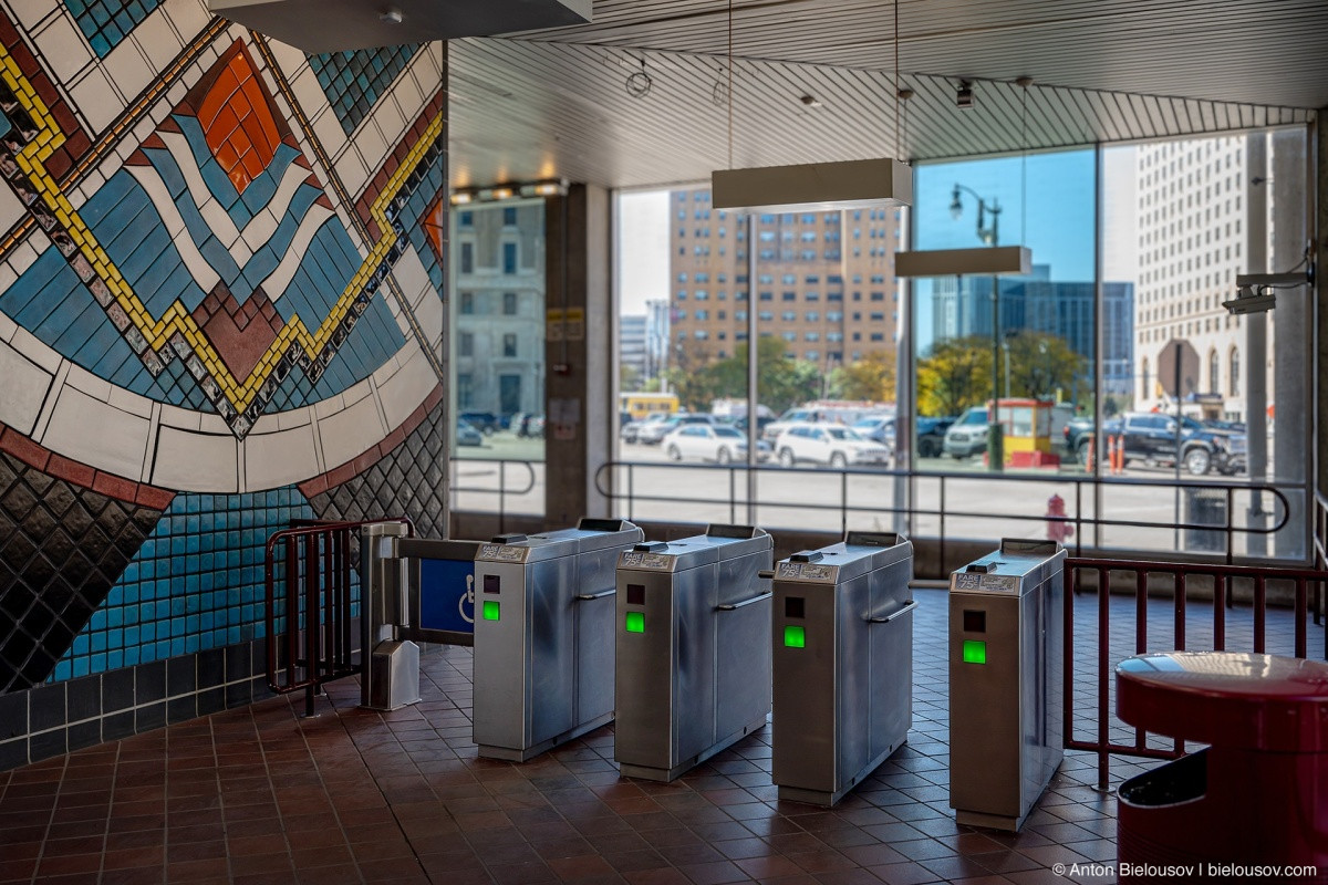 Detroit People Mover station