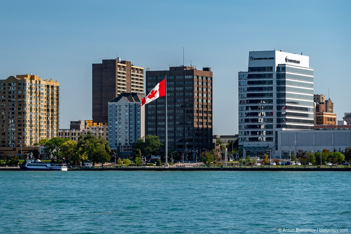 Windsor, ON as seen across the Detroit River