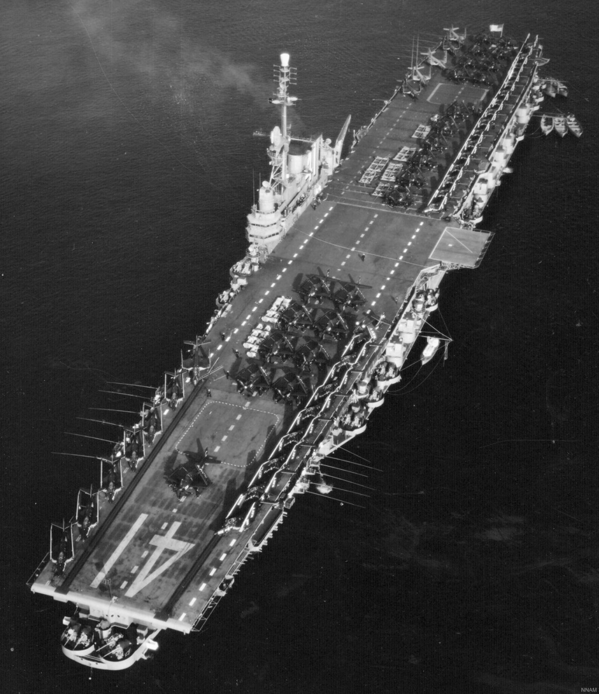 USS Midway with CVG-6 embarked - off Gibraltar - May 1954