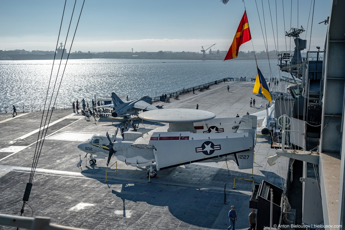 USS Midway E-2 Hawkeye