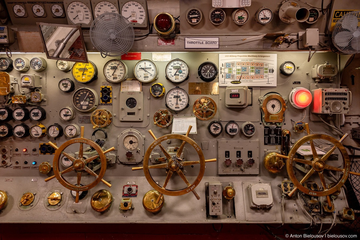 USS Midway Engine Controls