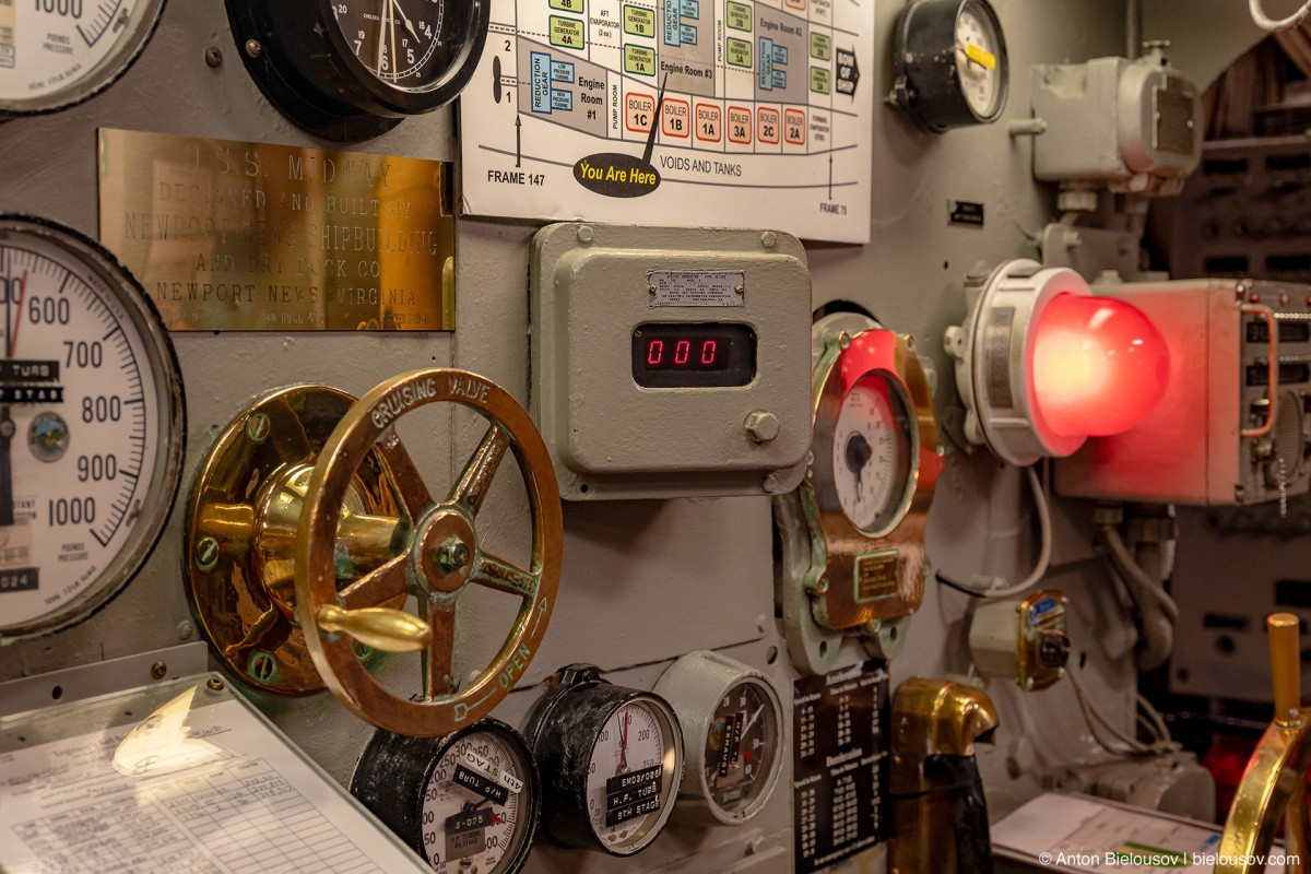 USS Midway Engine Controls