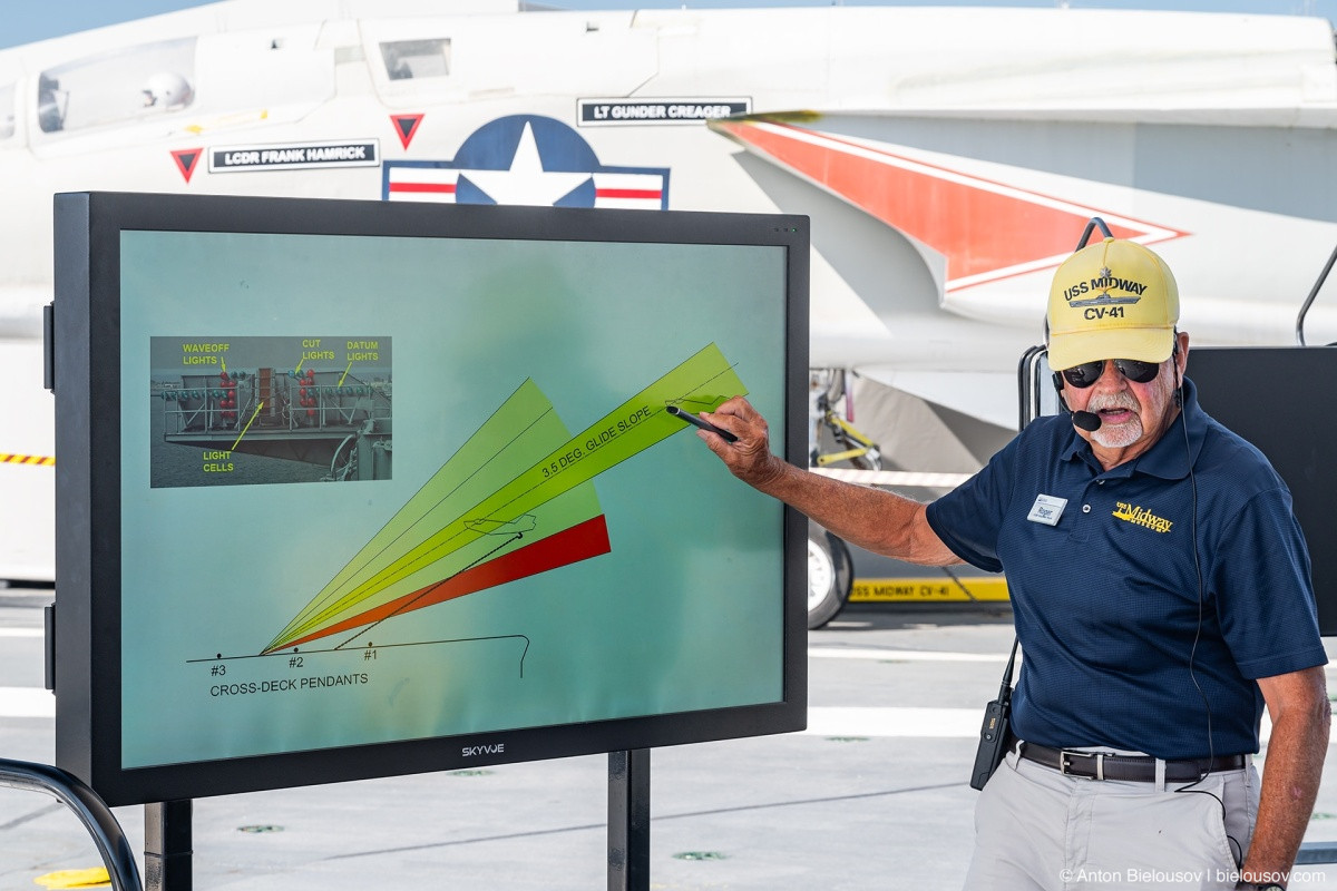 USS Midway landing