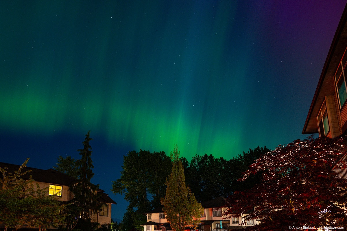 Aurora Borealis in Vancouver, BC