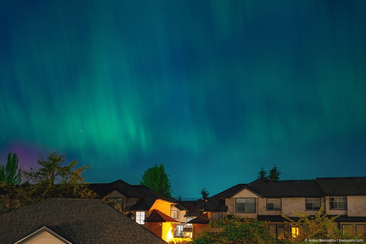 Aurora Borealis in Vancouver, BC